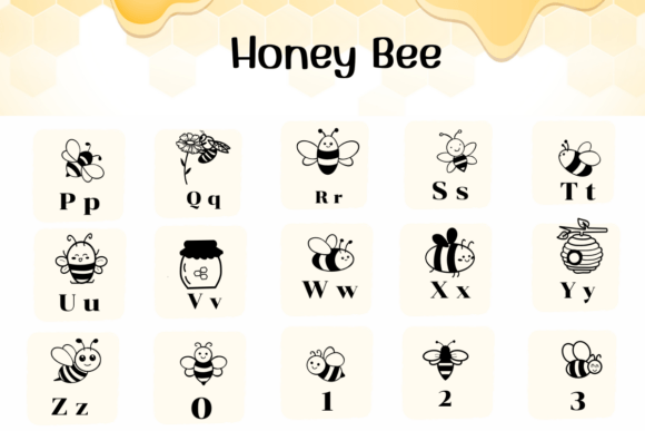 Honey Bee Font preview 6