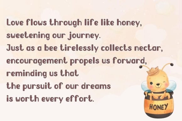 Honey Bee Font preview 7
