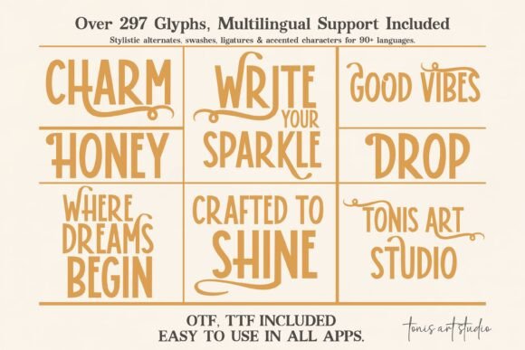 Honey Drop Font preview 4
