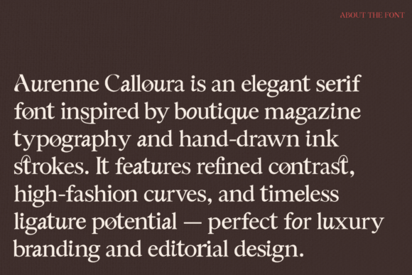 Aurenne Calloura Font preview 2