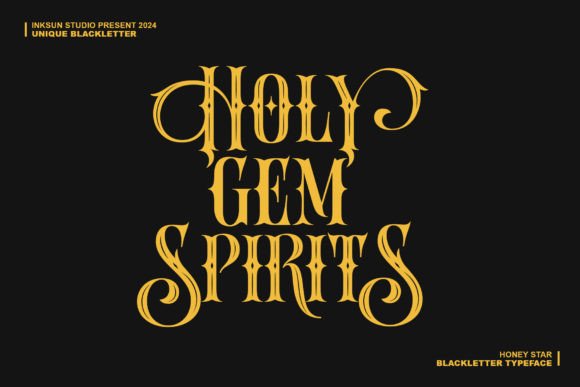 Honey Star Font preview 2
