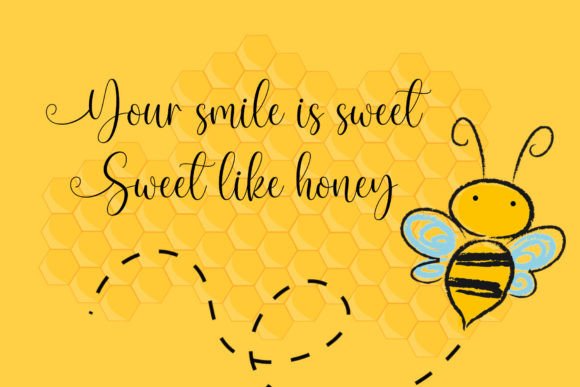 Honey Sweety Font preview 4