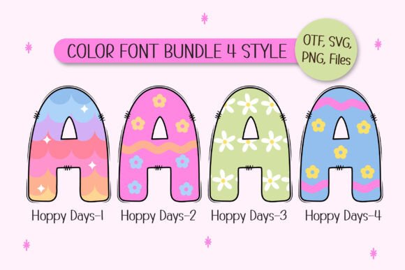 Hoppy Days Font preview 3
