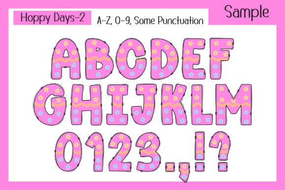 Hoppy Days Font preview 7
