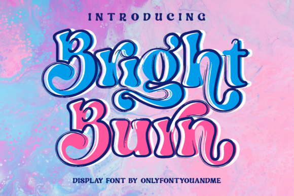 Bright Burn Font preview 3