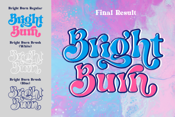 Bright Burn Font preview 4