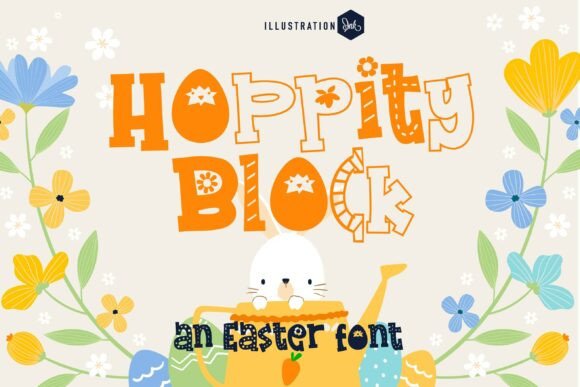 Hoppity Block Font