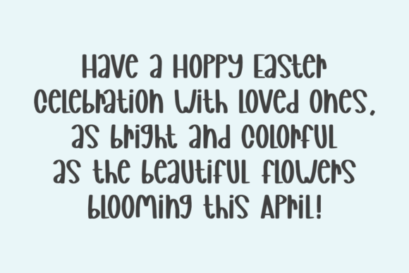 Hoppy Easter Font preview 2