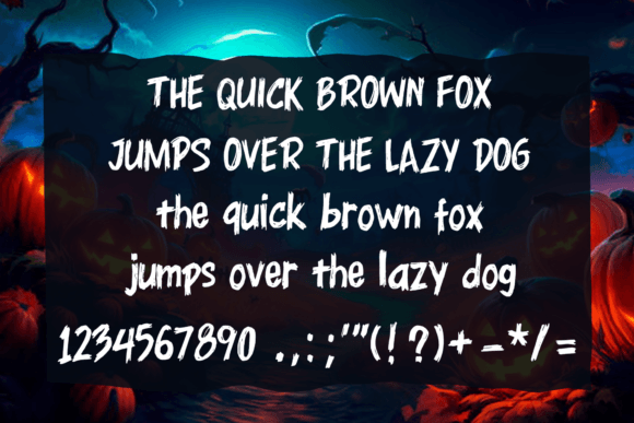 Horror Scratch Font preview 4
