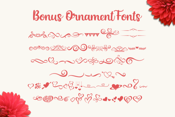 Austin Hearts Font preview 4