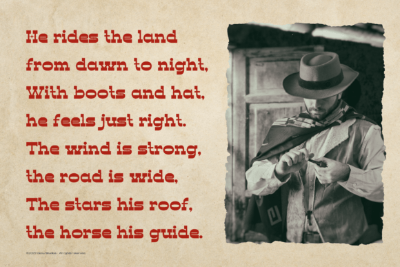 Horse Speed Font preview 2