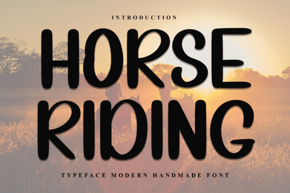 Horse Riding Font