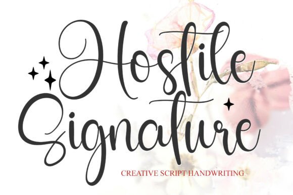 Hostile Signature Font