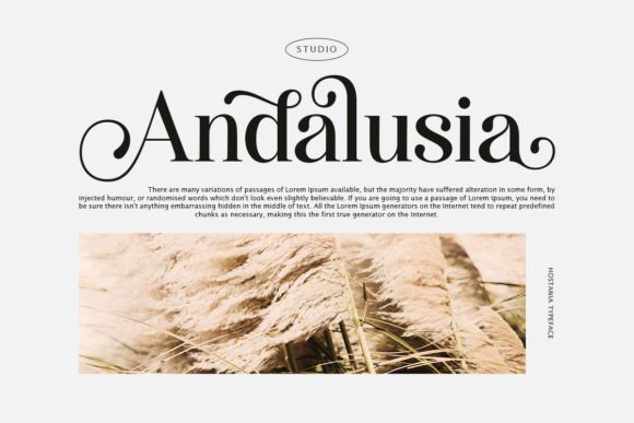 Hostania Font preview 2