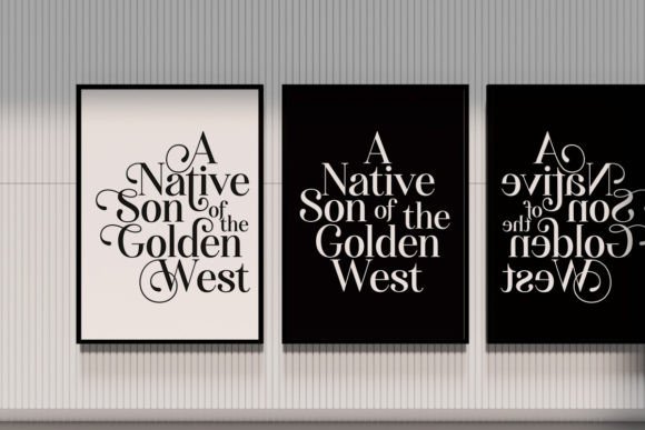 Hostania Font preview 3