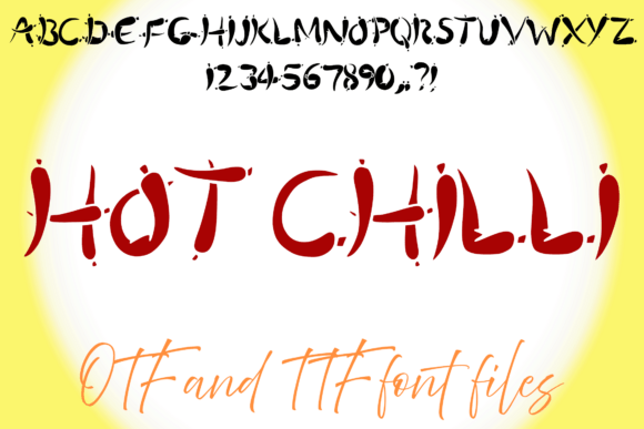 Hot Chilli Font preview 2