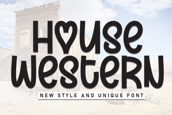 House Western Font