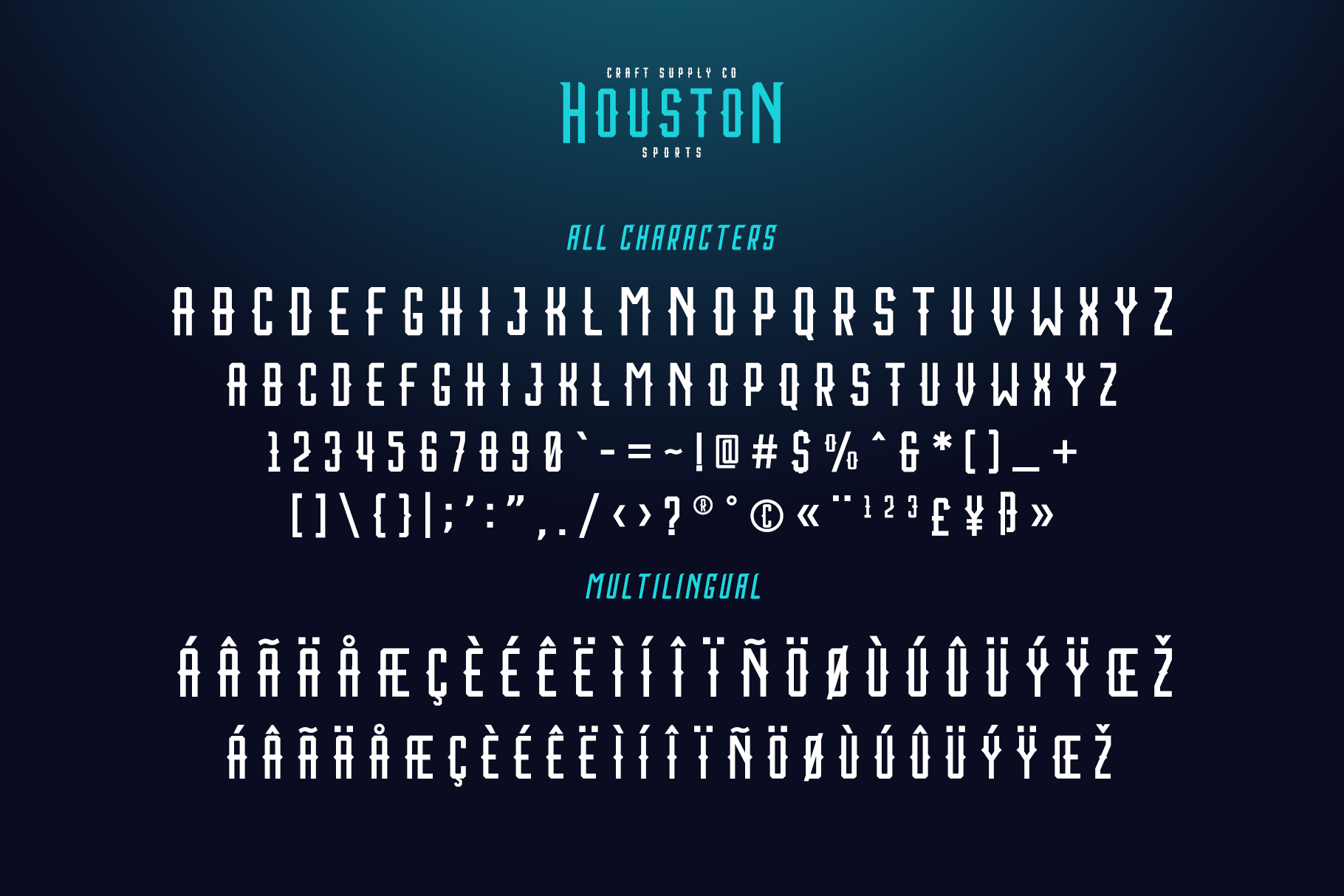 Houston Sports Font preview 4
