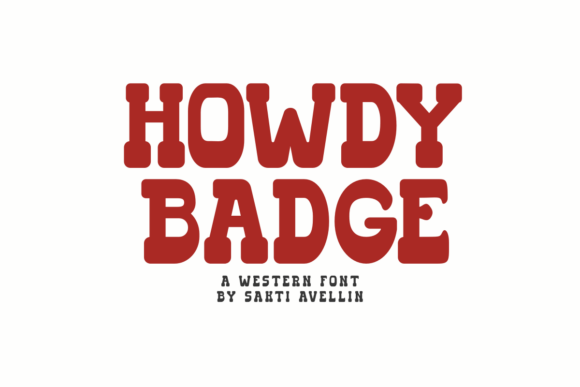 Howdy Badge Font