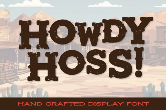 Howdy Hoss Font preview 2