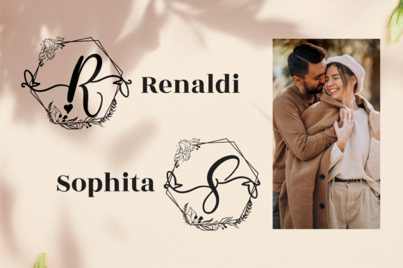 Humaira Monogram Font preview 4