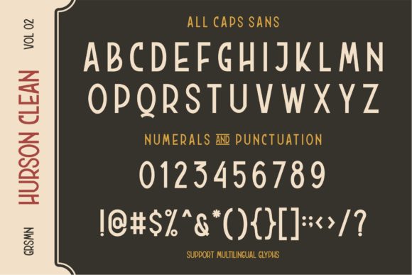 Hurson Font preview 3