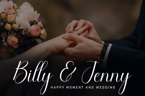 Husband Font preview 2