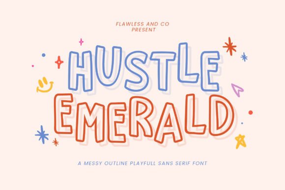 Hustled Emerald Font