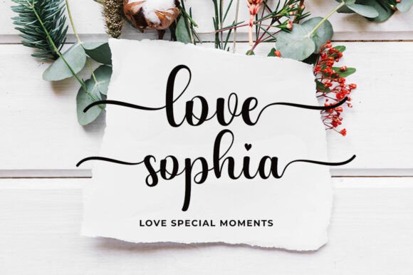 I Love You Font preview 4