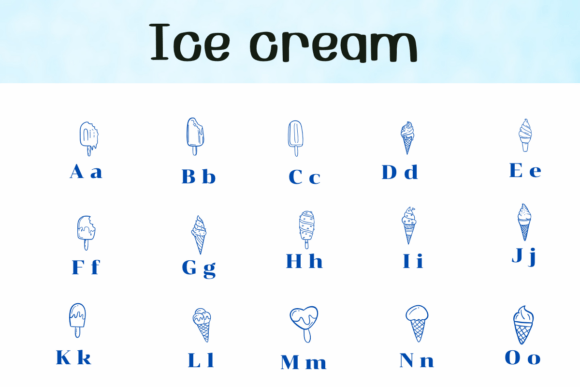 Ice Cream Font preview 2