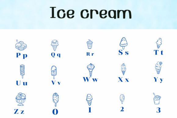 Ice Cream Font preview 3