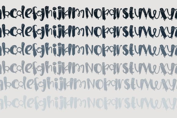 Ice Cream Drips Font preview 3
