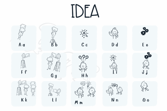 Idea Font preview 2