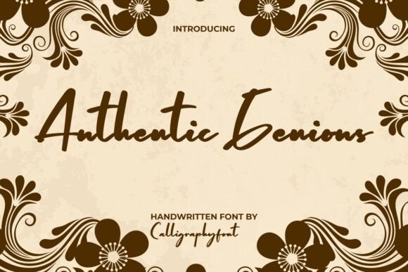 Authentic Genious Font