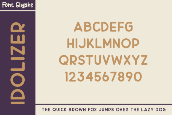 Idolizer Font preview 4