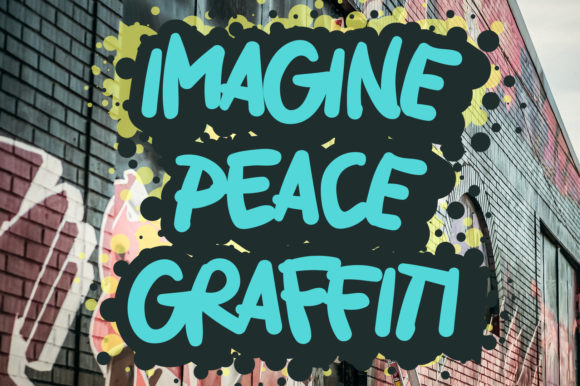 Imagine Peace Graffiti Font