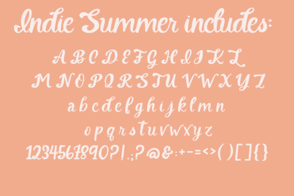 Indie Summer Font preview 3