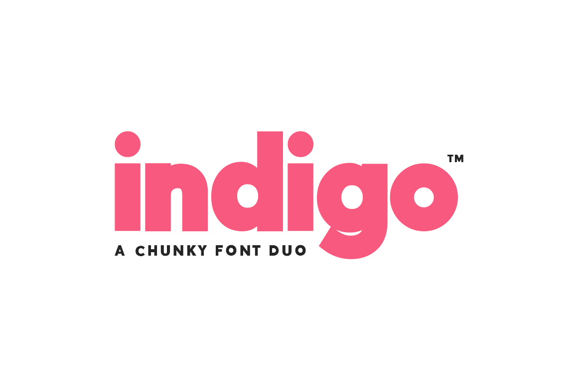Indigo Font Duo Font
