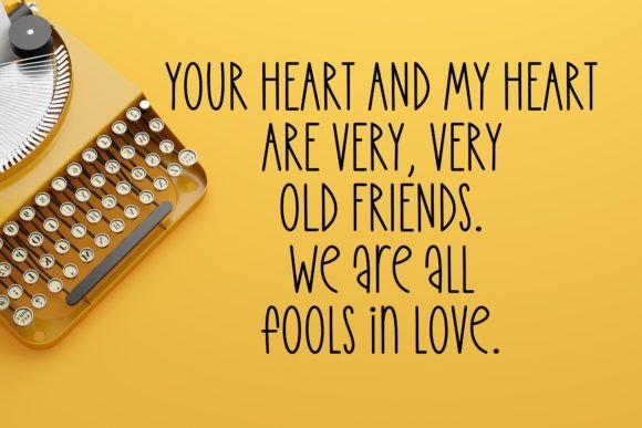 Indy Typewriter Font preview 2