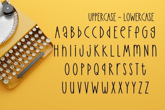 Indy Typewriter Font preview 3