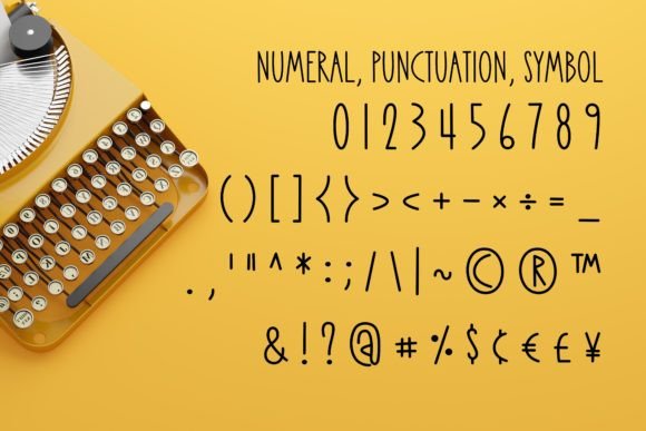 Indy Typewriter Font preview 4