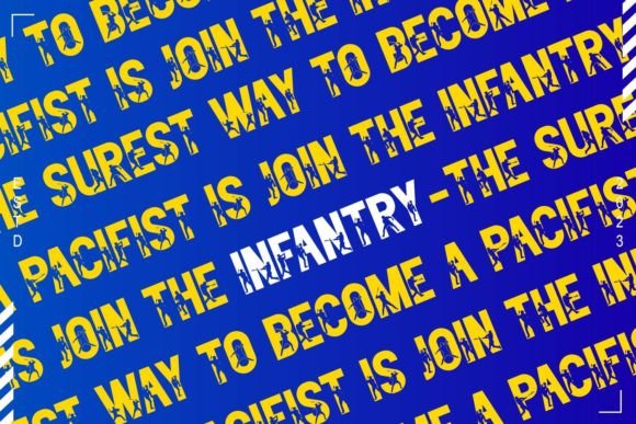 Infantry Font preview 3