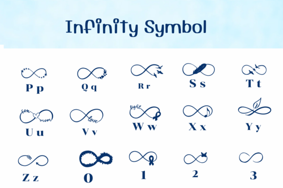 Infinity Symbol Font preview 3