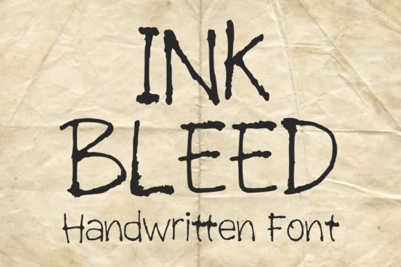Ink Bleed Font