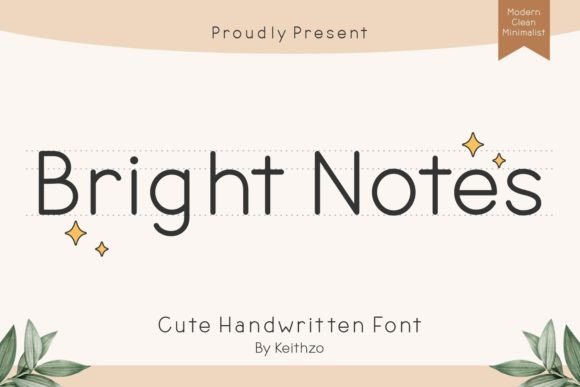 Bright Notes Font