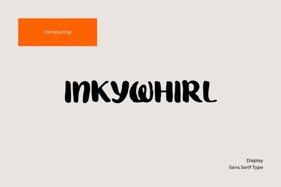 Inky Whirl Font preview 2