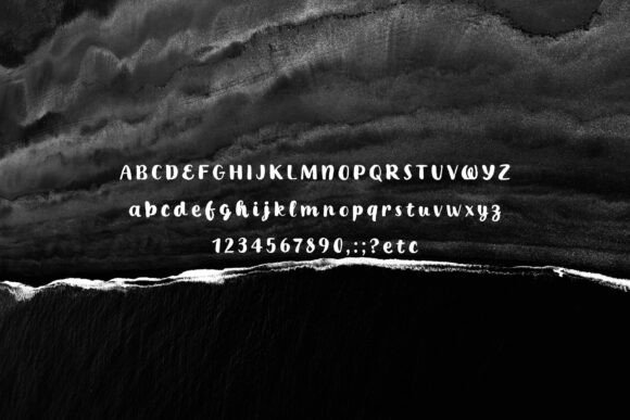 Inky Whirl Font preview 4