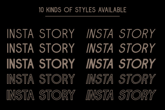 Insta Story Duo Font preview 2