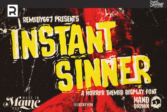 Instant Sinner Font preview 2