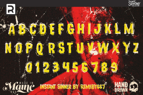 Instant Sinner Font preview 3